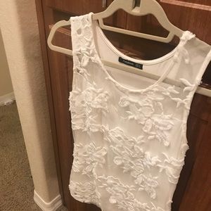 Patty Boutik sheer floral blouse